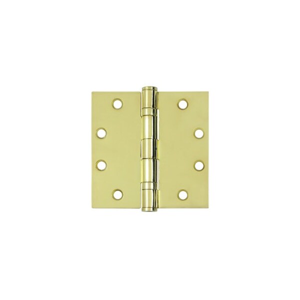S45BBNU3 HD Square Hinges Polished Brass, 10PK